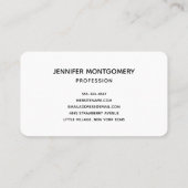 Eleganter Blue and Gold Agate Border Visitenkarte (Rückseite)