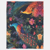 Eleganter Blue and Gold Park/Garten: Fleecedecke (Vorderseite)