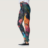 Eleganter Blue and Gold Park/Garten: Leggings (Links)