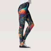 Eleganter Blue and Gold Park/Garten: Leggings (Rechts)
