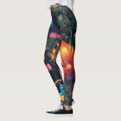 Eleganter Blue and Gold Park/Garten: Leggings (Links)