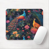 Eleganter Blue and Gold Park/Garten: Mousepad (Mit Mouse)