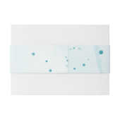 Eleganter Blue Blume Abschluss Personalisiert Einladungsbanderole (Rückseitenbeispiel)