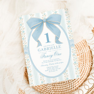 Eleganter Blue Bow Extravagant 1 Liebe Shack 1. Ge Einladung