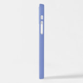 Eleganter Blue Brushed Metal Name iPhone Hülle (Linke Seite)
