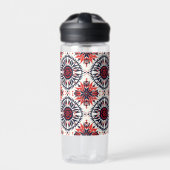 Eleganter Blue "Cosmic Interlock" Hydratationskolb Trinkflasche (Vorderseite)