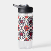 Eleganter Blue "Cosmic Interlock" Hydratationskolb Trinkflasche (Rechts)