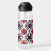 Eleganter Blue "Cosmic Interlock" Hydratationskolb Trinkflasche (Rückseite)