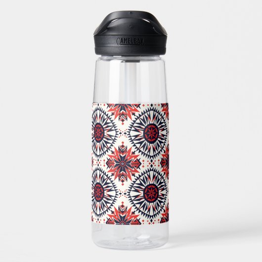 Eleganter Blue "Cosmic Interlock" Hydratationskolb Trinkflasche (Rückseite)