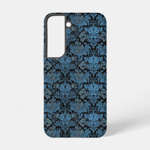 Eleganter Blue Damask - Vintages Barock Samsung Galaxy Hülle