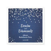 Eleganter Blue Denim and Diamonds Junggeselinnen-A