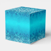 Eleganter Blue Frost Sparkle Herz-Liebhaber Box Geschenkschachtel (Rückseite)