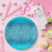 Eleganter Blue Frost Sparkle Paper Teller 2 (Party)