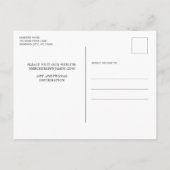 Eleganter Blue Gold Glitzer Tropfen Save the Date Ankündigungspostkarte (Rückseite)