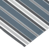 Eleganter Blue Gray French Ticking Stripe Tischdecke (Schrägansicht)