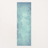 Eleganter Blue Green Grunge Aquarell Hintergrund | Yogamatte (Vorderseite)
