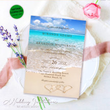 Eleganter Blue Ocean Tropical Beach Hochzeit