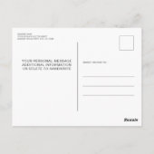 Eleganter Blue Red Black Glitzer Tropfen 50. Gebur Postkarte (Rückseite)