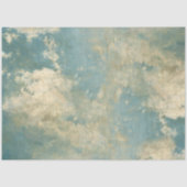 Eleganter Blue Skies Wolken Impressionist Decoupag Seidenpapier (Vorderseite)