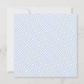 Eleganter Blue Watercolor Polterabend Einladung (Rückseite)