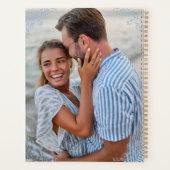 Eleganter Blue-White-Chic-Hochzeitsplaner Planer (Rückseite)