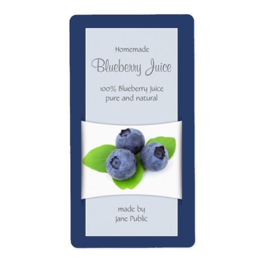Eleganter Blueberry Juice oder Jam (Vorne)