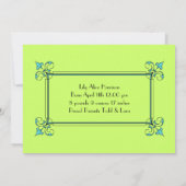 Eleganter Blüh Frame Ankündigung (Rückseite)