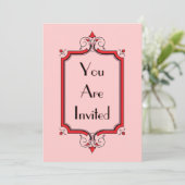 Eleganter Blüh Frame Einladung (Stehend Vorderseite)