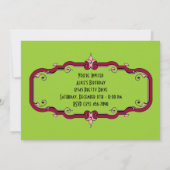 Eleganter Blüh Frame Einladung (Rückseite)