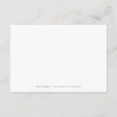 Eleganter blüh-Kalligraphie-Hochzeiteinsatz Begleitkarte (Rückseite)