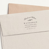 Eleganter Blüh | RÜCKSENDEADRESSE Permastempel