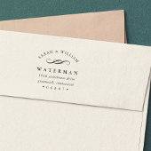 Eleganter Blüh | RÜCKSENDEADRESSE Permastempel