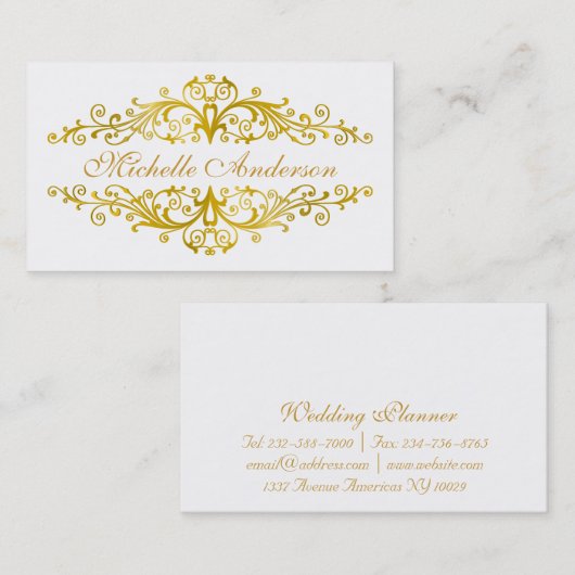 Eleganter blüh visitenkarte (Vorne/Hinten)