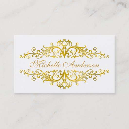 Eleganter blüh visitenkarte (Vorderseite)