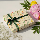 Eleganter blühender botanischer Garten Girly Geschenkpapier