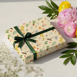 Eleganter blühender botanischer Garten Girly Geschenkpapier