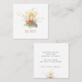 Eleganter blühender Kakteen Blooming Telefonnummerkarte (Vorne/Hinten)