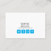 Eleganter Blume-Designer Visitenkarte (Rückseite)