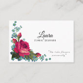 Eleganter Blume-Designer Visitenkarte (Vorderseite)