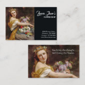 Eleganter Blume Shop Visitenkarte (Vorne/Hinten)