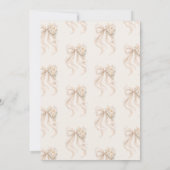 Eleganter Blumen-Boho-Bogen Mädchen-Baby-Party  Einladung (Rückseite)