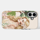 Eleganter Blumen-Mädchen-Case, Apple iPhone 16, Ro Case-Mate iPhone Hülle (Rückseite (Horizontal))