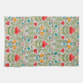 Eleganter Blumen-Tableau-Stil Geschirrtuch (Horizontal)