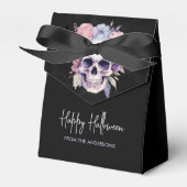 Eleganter Blumen- und Skulpturenhalloween Geschenkschachtel (Vorderseite)