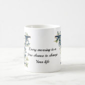 Eleganter Blumen-Y-Monogramm-Kaffeebecher Kaffeetasse (Mittel)