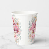 Eleganter Blumenbecher Geburtstagsfeier Cup Pappbecher (Rechts)