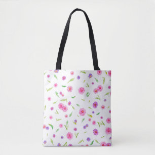 Eleganter Blumenbeutel - Handgemalt Tasche