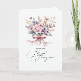 Eleganter Blumenbow "Extravagant One" Custom Birth Karte