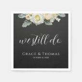 Eleganter Blumencocktail immer noch bei uns Serviette (Vorderseite)