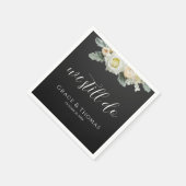 Eleganter Blumencocktail immer noch bei uns Serviette (Ecke)